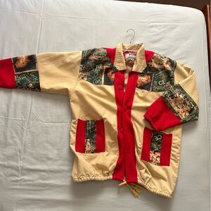 Vintage asian japanese style linen jacket